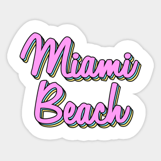 Miami Beach Sticker